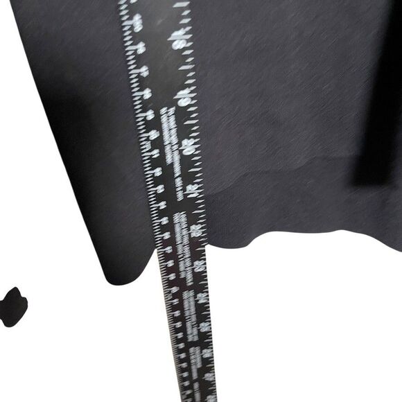 MM Lafleur T-Shirt Women's Medium Rib Knit Long Sleeve Minimal Black Top - Picture 5 of 9